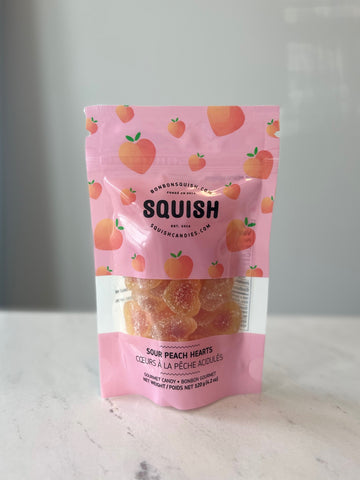 Squish Sour Peach Hearts